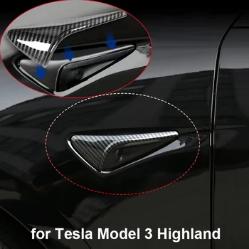 za Tesla Model 3 Highland 2024 Zaštitni poklopac bočne kamere Oznaka na krilo Jastuk pokazivača smjera Novi pribor Model3
