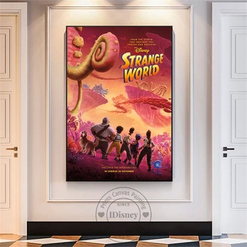 Disney Čudan Svijet Fim Plakat Crtani Animirani Avantura Filmovi Grafike Platnu Slikarstvo Dječja Soba Zid Umjetnost Slika Kućni Dekor