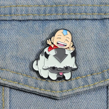 Anime Dječak Bizona Эмалевые igle na red Broš iz serije Ikone na лацканах, Crtani zabavne nakit, poklon za prijatelje fanove