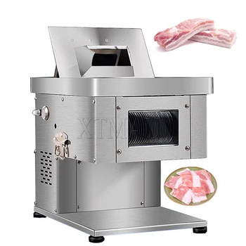 Električni stroj za rezanje mesa 220 U Poslovni osnovna mašina Mašina od nehrđajućeg čelika za rezanje kobasica