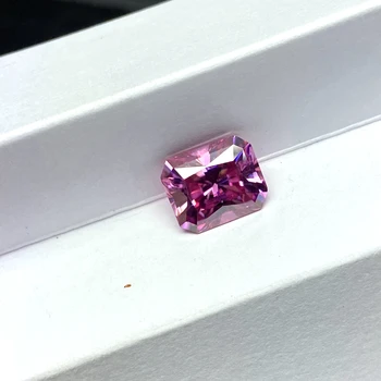 Муассанитовый ružičasti dijamant rez, osnovan laboratorij муассанита za izradu vjenčano prstenje