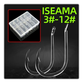 3 #-12 # ISEAMA100Pcs prozirna kutija s зазубренным kukičanje ribolov pribor high-end ribarska udica prijenosni ribarska udica u uokvirenim
