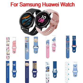 Novi silikonski remen Monster Garfield za Samsung Galaxy Watch 4 Gear S3 Correa, narukvica Huawei GT2 Pro 22 mm