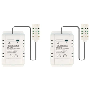 2X Termostat Tuya Smart Wifi bežičnim sustavom 16A sa kontrolom energije, termostat za temperaturu i vlagu