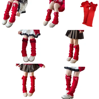 Novogodišnji praznici su Skupljeni tajice za djevojčice, čarape s напуском za malu djecu, zimske čarape s lukom, topla tople tajice