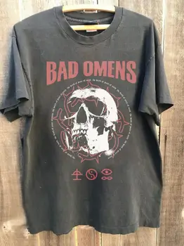 Vintage glazbena košulja country grupe Bad Omens 90-ih godina s uzorkom svih veličina TT7561 s dugim rukavima