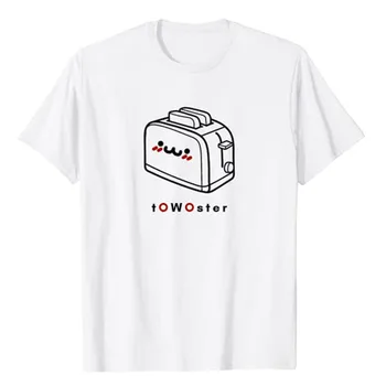 Suvenir! Slatka toster s lica! Majica sa smiješnim grafički ispis toster, t-shirt Y2k, bluze kratkih rukava, vanjska odjeća, dar