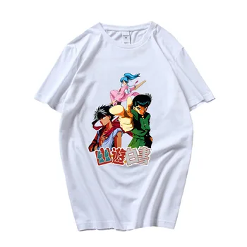 Yu Yu Hakusho Yuusuke Urameshi Košulja za Žene Moda Majica od 100% pamuka, Majice s po cijeloj površini Anime, Originalna Casual Majica