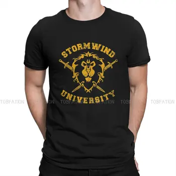 Muška majica Stormwind University World of Warcraft WOW Game, хлопковая t-shirt s grafičkim okruglog izreza, odjeća u stilu харадзюку