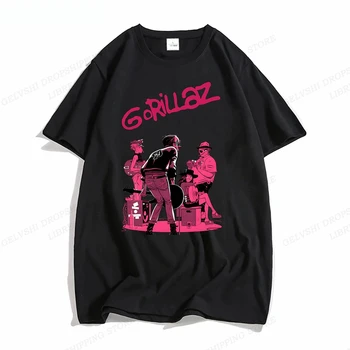 Rock-bend Gorillaz t-Shirt Muški Ženski Modni majice Хлопковая Majica Djeca Hip-Hop Majice Majice Dječak Majice Y2k Odjeća Unisex Majice Rap