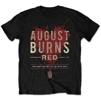 Muška majica August Burns s crvenim srca, mala crna
