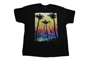 Muška majica Walnut & 39th Tropical Scene With Palm Trees s dugim rukavima NWT LT, XLT, 2XLB, 3XLB