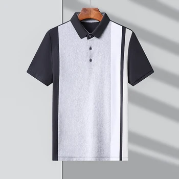 Ljetna kvalitetan funky хлопковая soft prozračna majica-polo u poslovnom stilu s lapels u ton, muška dizajniranju majica-polo u poslovnom stilu s kratkim rukavima M-3XL