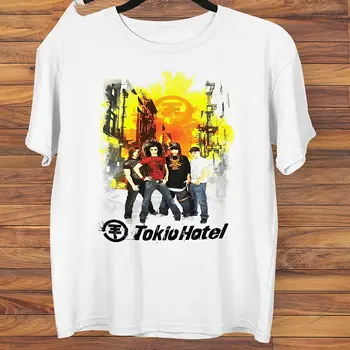 T-shirt Tokio Hotel Band, funky majica-unisex s rol-bar Jedinice Каулитца
