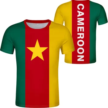 I cameroonian Muške Mladeži Besplatan custom Print ime Foto Zim t-Shirt Zemlje Nacionalna zastava Cameroun Cameroonian Cm Francuska Casual odjeća
