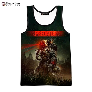 Moda 2023 Horror Predator, ljetne muške majice, majice bez rukava, Proljetna muška odjeća s 3D ispis u stilu Харадзюку, individualnost