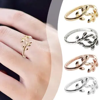 Jednostavni otvoreni prsten za žene Zlatnu boju, modni Angažman prstenovi za korejski ulične djevojke, Plastični ukras za zglobove prstiju, Bižuterija