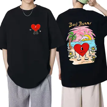 Bad Bunny Un Verano Sin Ti Glazbeni Album Majica Muška Hip-Hop Kvalitetne Pamučne Majice Kratkih Rukava Casual Majica Unisex Vanjska Odjeća