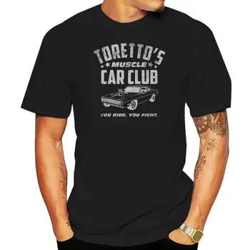 Muška majica camiseta Fast And The Furious Torettos Muscle Car Club s po cijeloj površini masculina women camiseta