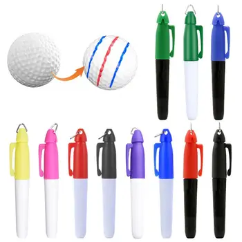 5pcs Profesionalnih markera za obloge loptice za golf, ručka s kukom za crtanje Maraka poravnanje, Prijenosni Sportski alat na otvorenom za poklon golfer