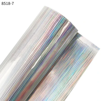 30*135 cm PVC Super Prozirni holografski vinil ploče od umjetne kože za izradu lukove, naušnice, torbe, rukotvorina svojim rukama