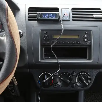 Ploča za kontrolu napona Voltmetar dc 12 v, Auto Oprema Sat Temperatura Baterija napona Monitora