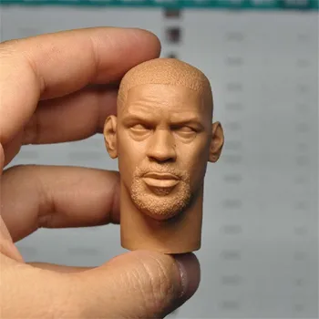 Model skulpture glave Дензела Washingtona u mjerilu 1/6 za 12-inčni vitičastih lutke, Uncolored Skulptura glave br 279