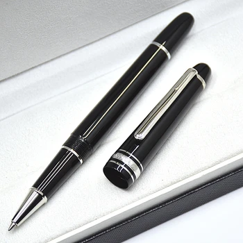 Luksuzna olovka-roller Smederevo-145 od crne smole, kemijske olovke, MB, celina, pero olovke za školu ureda sa serijskim brojem