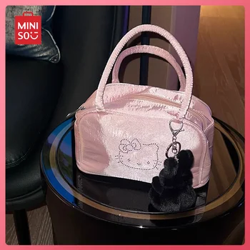 Novi pink temperamentni torbu Kawaii Hello Kitty; Бостонская torba za pohranu na munje; univerzalni crtić mini prijenosni косметичка za djevojčice; pokloni