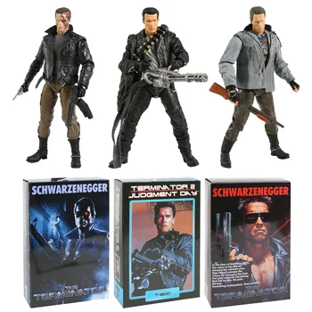 NECA Terminatora T-800 Figurica Arnold Schwarzenegger Sudnji Dan Zbirka PVC Model Igračke 7 
