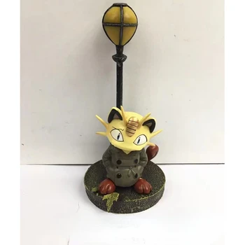 Figurica Pokémona Мяута Pod ulična lampa, creative model, društvene igračke s ukrasima