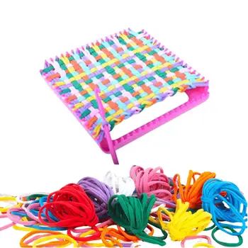 Kvadrat skup za pletenje na ткацком razboju, uže s kukom za pletenje za djecu, odrasle