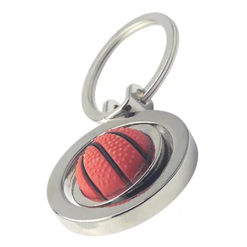 Vrti Košarkašku privezak Metalni Privezak Sportski Prsten za ključeve Privjesak rođendanski Poklon Košarkašku Privjesak Šarm torbice za Ključeve od automobila