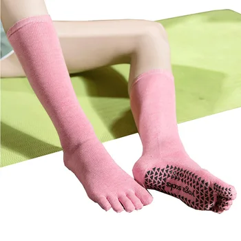 Čarape za joge ženske do koljena, duge, sa pet prstiju, нескользящие, za teretane, fitness, sport, zdravlje, visoke kvalitete