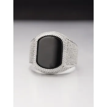 Prstenovi od nehrđajućeg/ Титановой Čelika 316L za Žene sa Okviri Od Dragog Kamenja, Klasični Modni prsten za muškarce