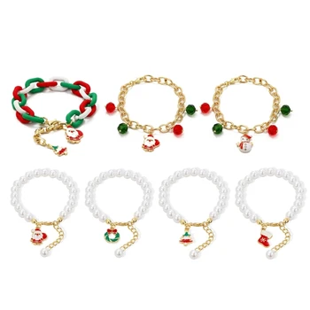 Vješanje manšeta, lanac od legure, narukvice u božićnoj tematici, pokloni za Novu godinu F19D