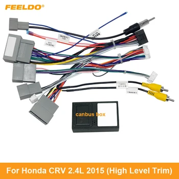 Auto-16-pinski audio ožičenje FEELDO sa kutijom Canbus za Honda CRV 2.4 L Adapter za instalaciju stereo