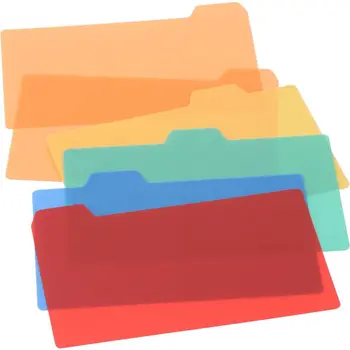 12,7 *7.cm Set pregrada za kartice s indeksom Samoljepljive plastične kartice Colorful Office 50 kom.