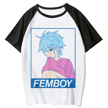 Majice Femboy, ženske dizajnerske majice s uzorkom harajuku, japanski vrt odjeća za djevojčice 2000-ih