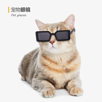 Naočale za kućne ljubimce Pas Umiljat Karakter Zabavne Pribor za Halloween Plastične Prozirne Mačji Naočale