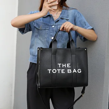 Ženske kvalitetne kožne torbe preko ramena s natpisom za žene 2023, luksuzne torbe, ženske torbe, dizajnerske moderan torba-тоут velikog kapaciteta