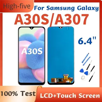 Za Samsung Galaxy A30S LCD zaslon osjetljiv Na dodir Digitalizator U Prikupljanju Dio A307F A307FN A307G A307GN LCD Za Samsung A30S