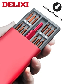 Set odvijača DELIXI 49 U 1, Sklopivi mini-precizne, Magnetski Odvijači, Alat za popravak telefona, kućnog računala, Iphone