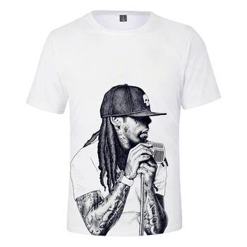 Muška / ženska t-shirt Lil Wayn, t-shirt s 3D ispis, funky majica kratkih rukava, ljetni prozračne majice, majice u jednostavnom stilu