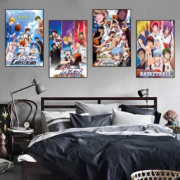 Košarkaški plakat anime Куроко, Самоклеящийся Art poster, naljepnicu od retro-kraft-papir, Vintage dekor slikarstvo DIY Room Bar