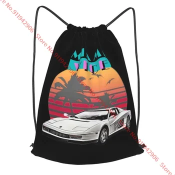 Fan Testarossa Miami Vice Memory Cool ruksak na tenis rukomet, Starinski ruksak, Privatna Školska Sportska torba, Sportska torba
