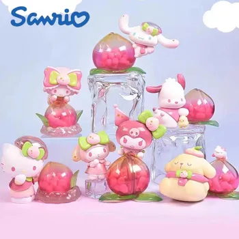 Likovi Sanrio Blind Box Serije Vitality Peach Paradise anime Figure Hello Kitty Cinnamoroll Melody Kuromi Torba s latica Surrise