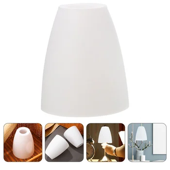 Plastični abažur za spavaće sobe, viseće nijanse, jednostavan stolna lampa, led poklopac s ravnom glavom
