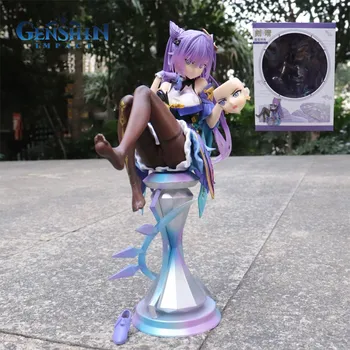 Genshin Impact Qing Ke Skulpture S Dvostrukim Licem Model Figurica Periferne 2D Igre Lijepa Djevojka Uređenje Igračke Lutke Pokloni Za Rođendan