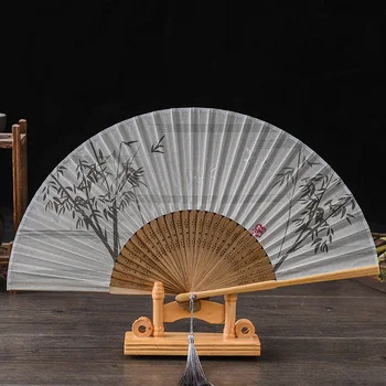 1pc Berba Svila sklopivi ventilator za ples u kineskom stilu Ručni Ventilator za Svadbene zurke Dekoracije za dom